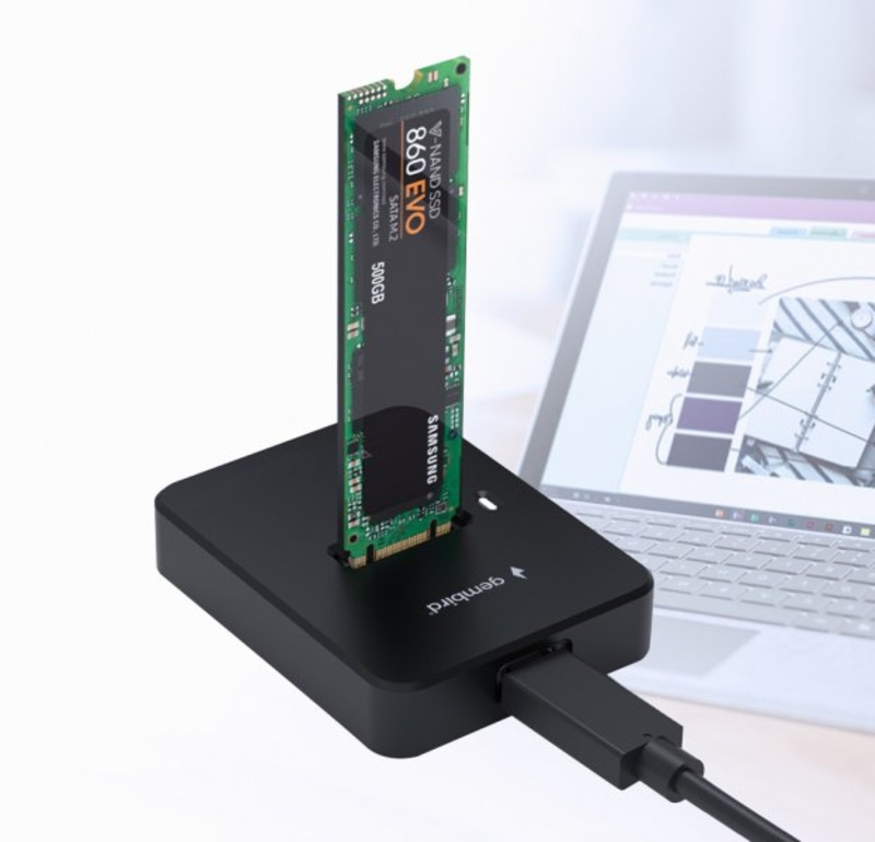 Док-станція для жорстких дисків USB Type-C Gembird DD-U3M2 M.2 SATA & NVME SSD, photo number 3