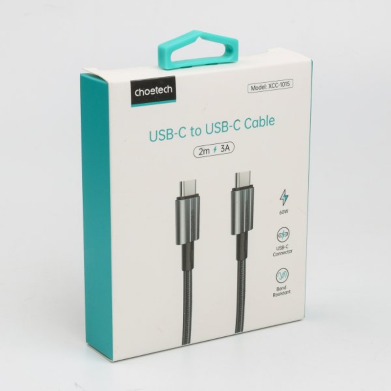 Кабель Choetech XCC-1015, преміум якість USB 2.0 C-тато/C-тато, 1,2 м., фото №8