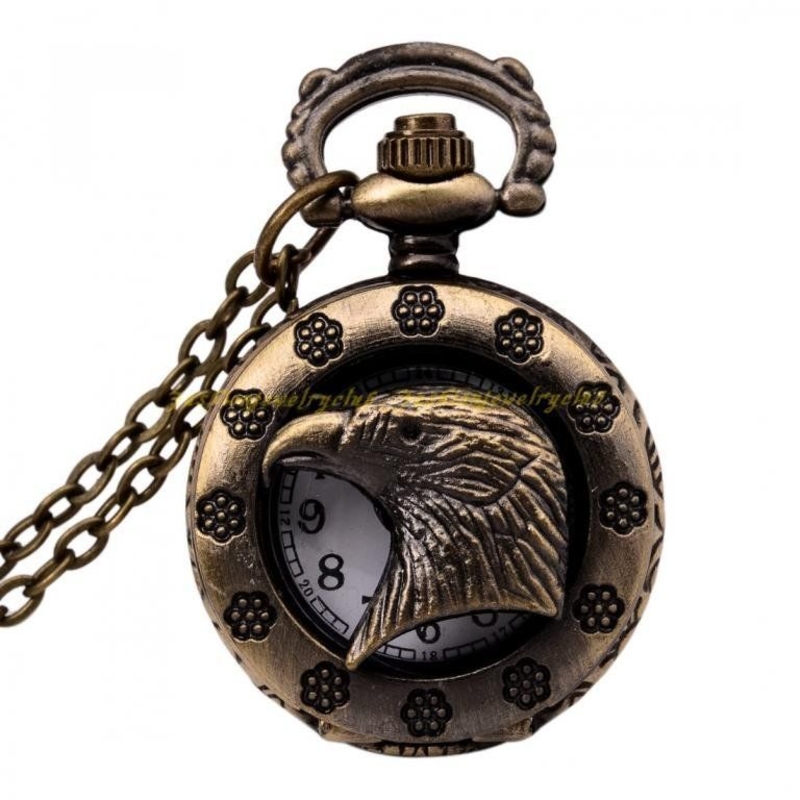 Ожерелье или карманные ретро часы - Орел, фото №3
