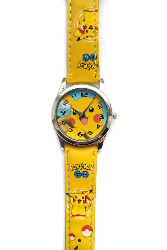 Pokemon часы ярко-желтые и веселые, фото №4