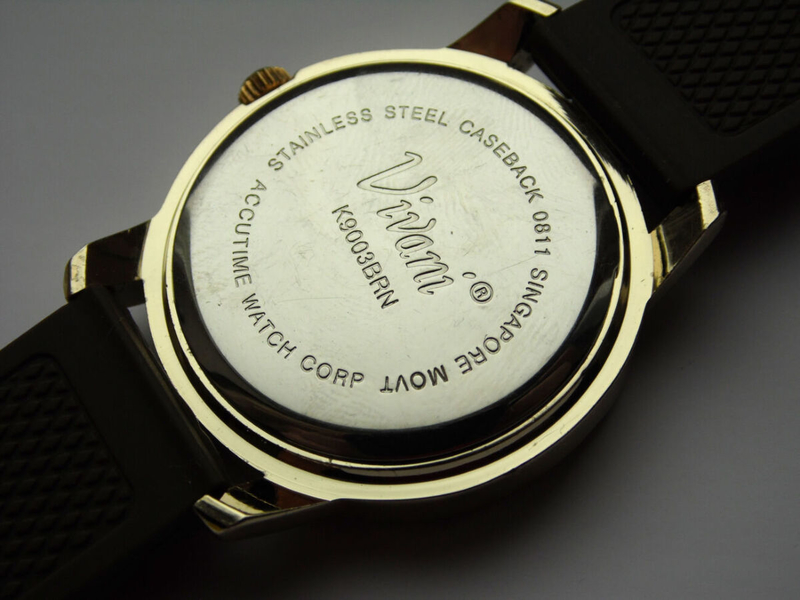 Vivani by Accutime zegarek z USA cyrkonie silikonowy futro. Singapore SII, numer zdjęcia 10