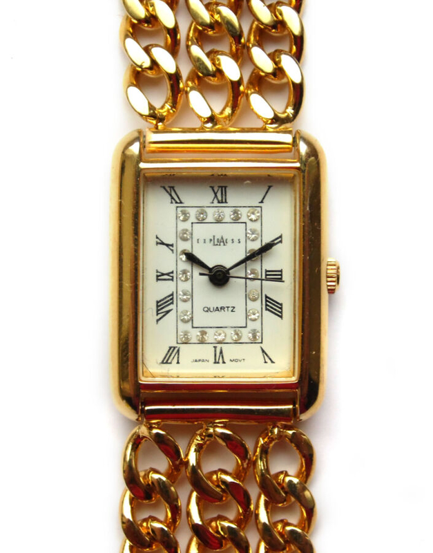 La Express часы из США на браслете из цепочек механизм Japan Shiojiri, фото №2