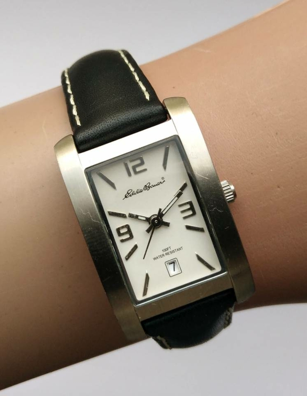 Eddie Bauer классические часы из США кожа механизм Japan SII дата, фото №9