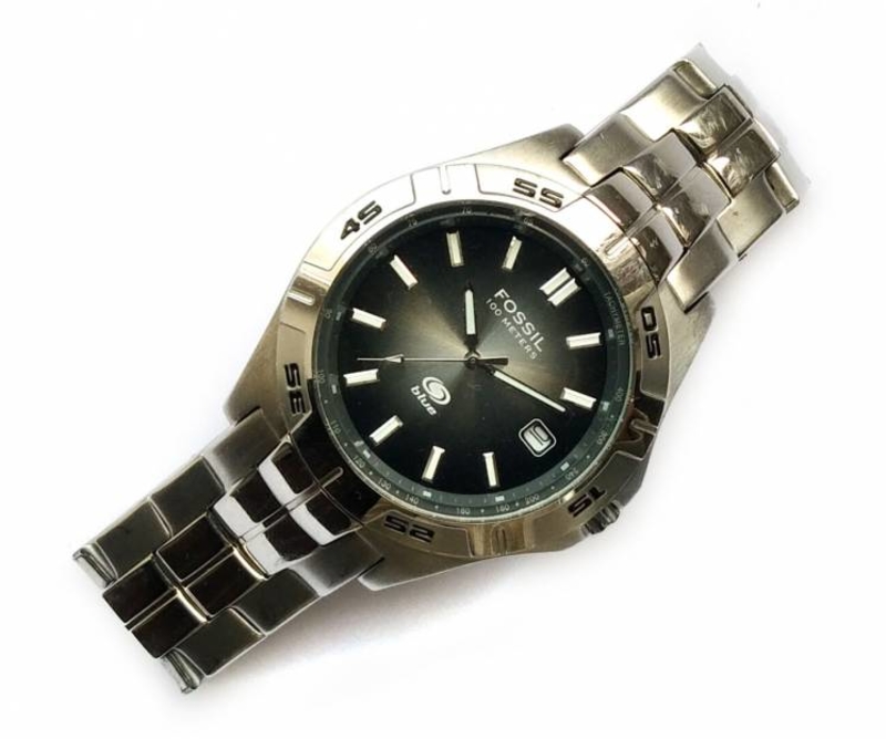 Fossil Special Edition мужские часы из США WR330ft дата сталь, numer zdjęcia 3