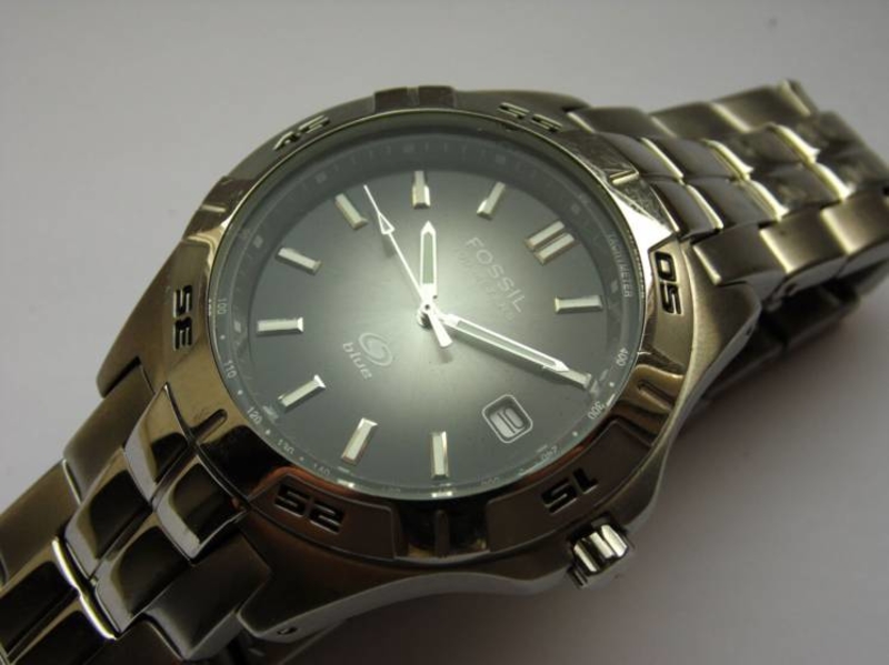 Fossil Special Edition мужские часы из США WR330ft дата сталь, фото №7