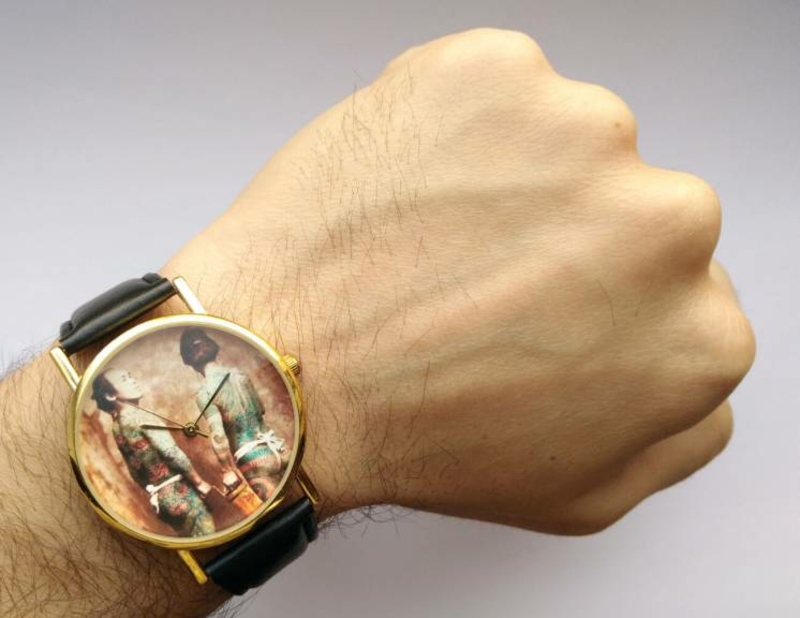 Якудза японское тату часы унисекс в идеальном состоянии мех. China, фото №8