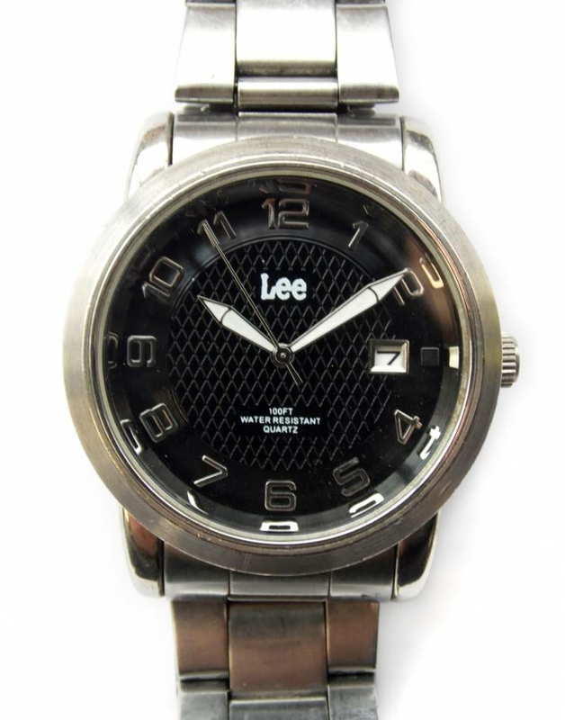 Lee мужские часы из США с датой Water Resist 100ft мех. Japan SII, фото №2