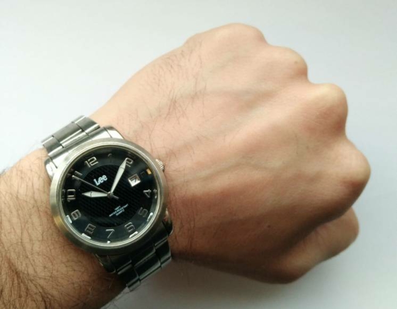 Lee мужские часы из США с датой Water Resist 100ft мех. Japan SII, фото №7