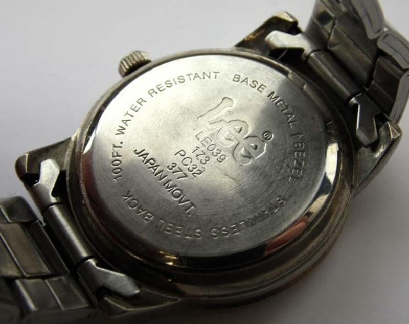 Lee мужские часы из США с датой Water Resist 100ft мех. Japan SII, фото №9