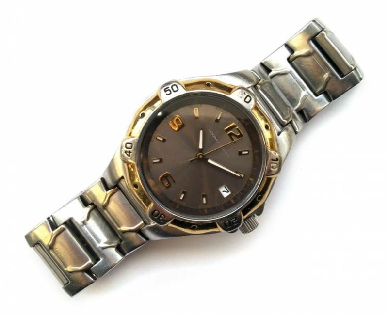 Guess Waterpro мужские часы из США с датой и поворотным безелем, фото №3