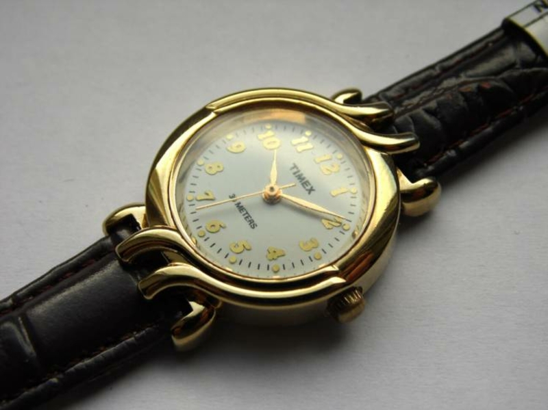 Timex классические часы из США кожа водонепроницаемость, фото №8