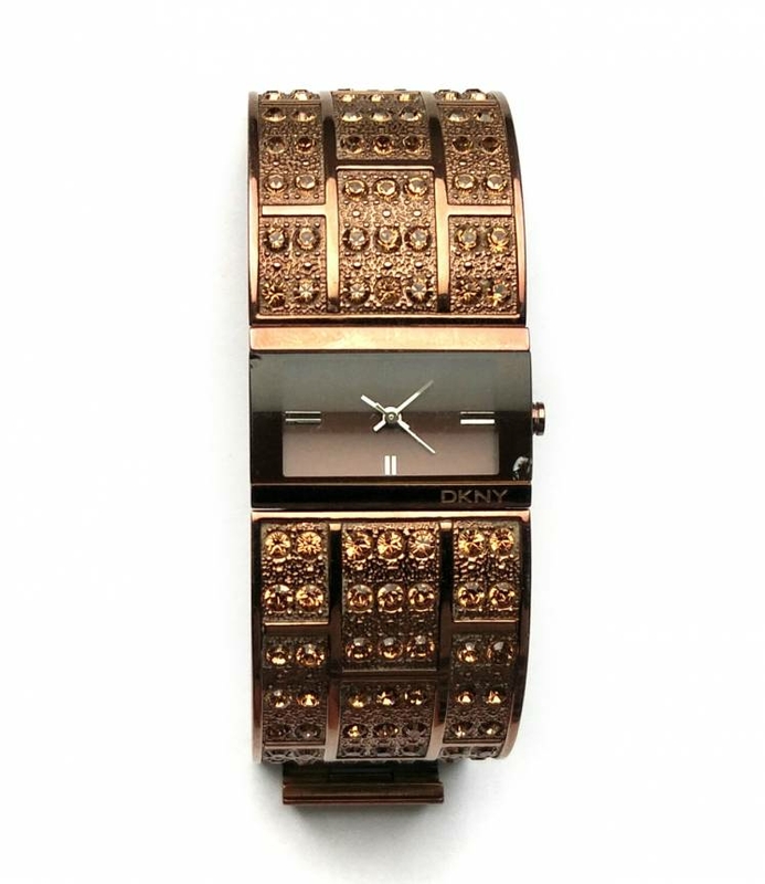 DKNY часы из США с камнями на браслете оригинал сталь WR30M, фото №4