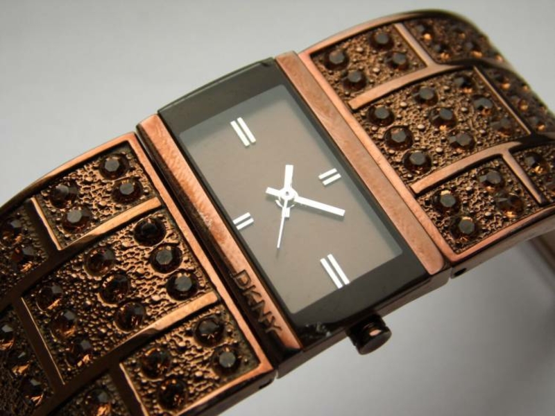 DKNY часы из США с камнями на браслете оригинал сталь WR30M, фото №5