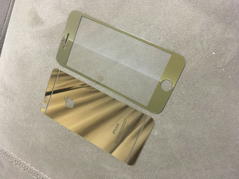 Стекло защитное на iPhone 6, iPhone 6S Серебро (комплект 2 шт в уп), фото №2