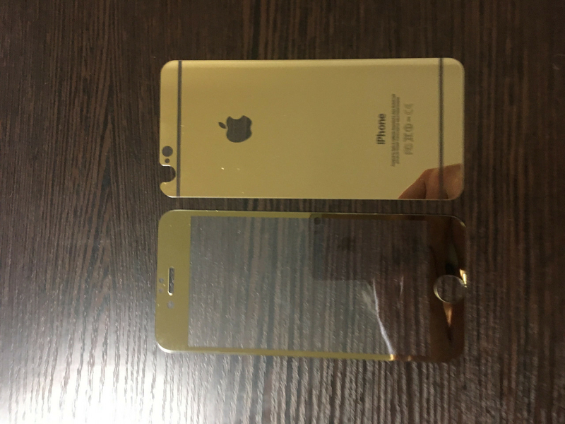 Стекло защитное на iPhone 6, iPhone 6S Серебро (комплект 2 шт в уп), фото №3