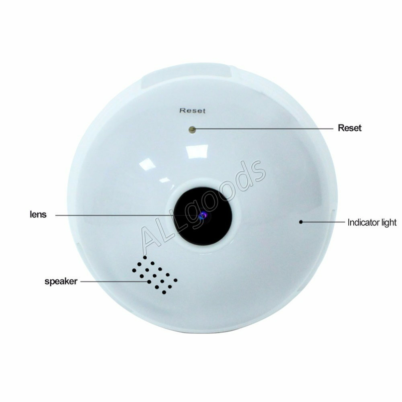 Лампочка с камерой IP Wi Fi панорамная беспроводная INQMEGA рыбий глаз, фото №6