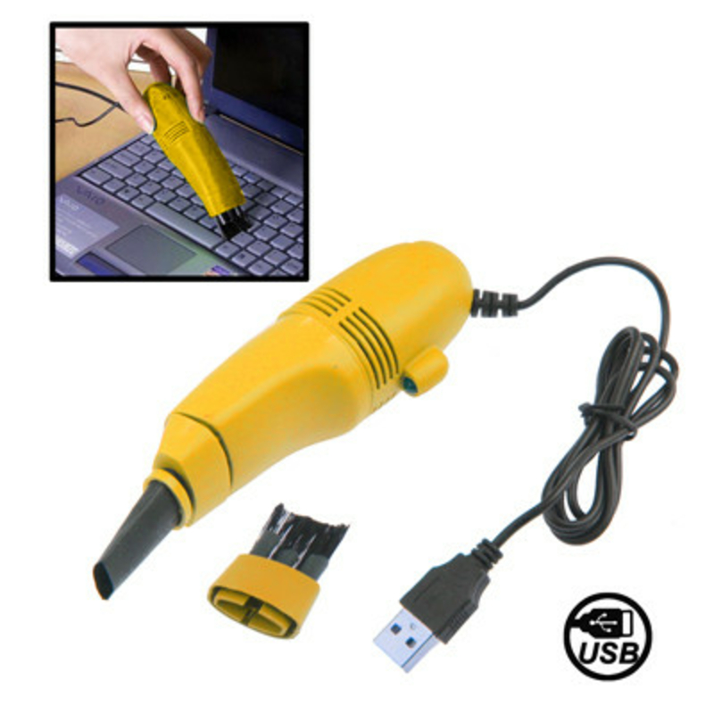 Пылесос USB для клавиатуры Желтый, фото №2