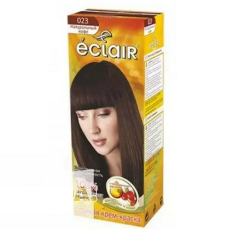 Краска для волос Eclair (просрочена в 2019г) №023 Натуральный кофе