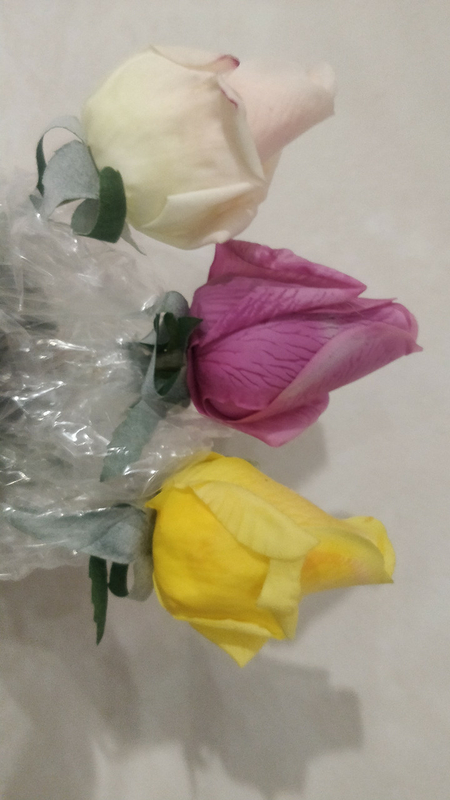 Розы искусственные 1шт Фуксия, фото №5