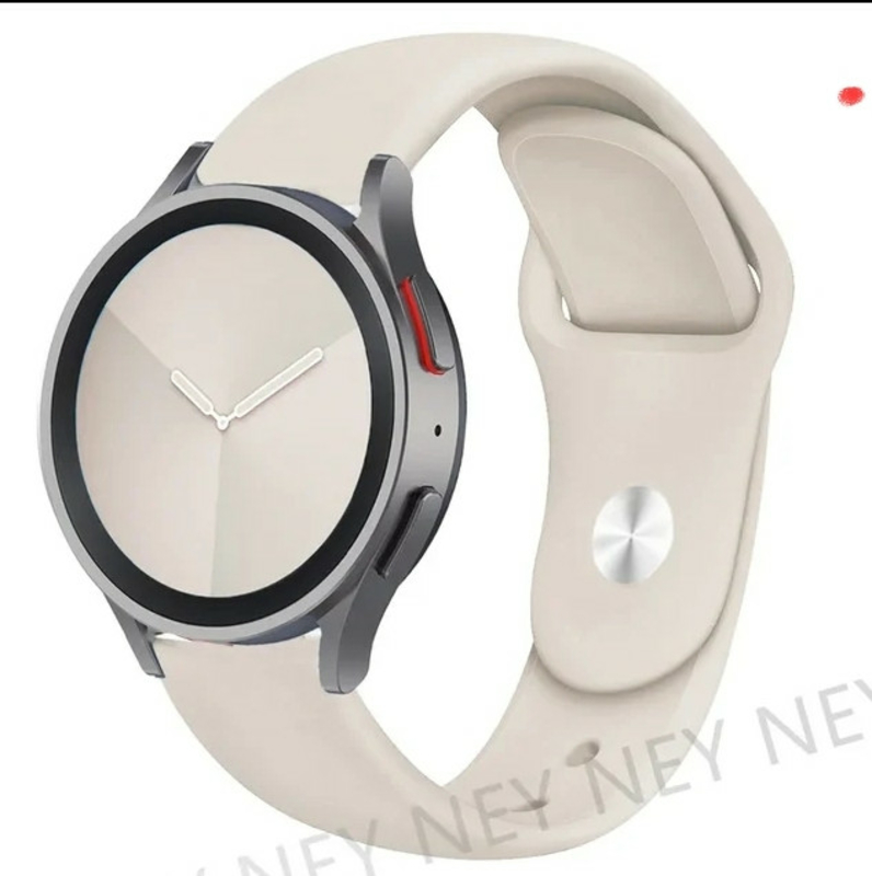 Ремешок для часов смарт Samsung Galaxy watch Active2 20мм бежевый