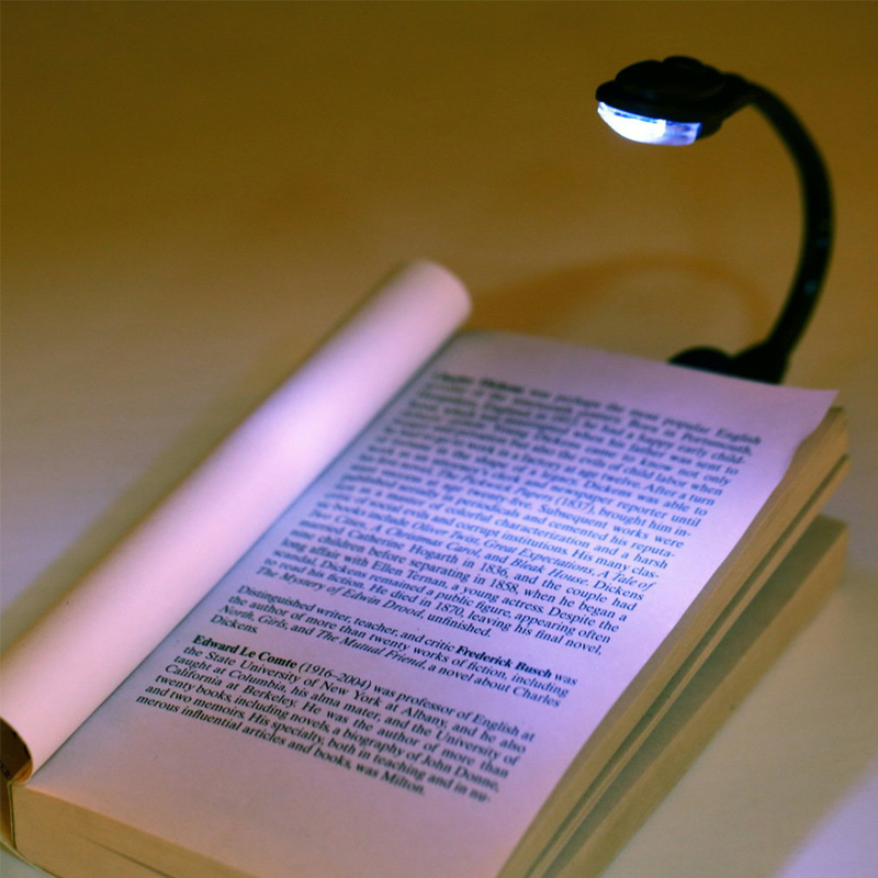 Светильник портативный на клипсе, для книг (clip001Black), фото №10