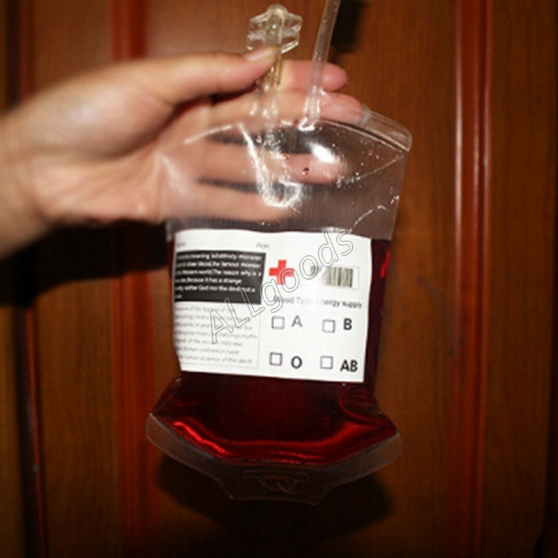 Пакет для крови на Хэллоуин. Капельница 300мл, фото №9