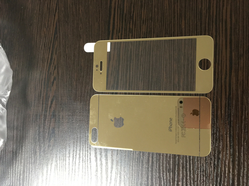 Стекло защитное на iPhone 5, 5S, 5с, SE Серебро, фото №9