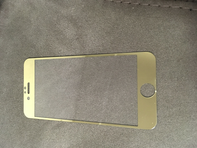 Стекло защитное на iPhone 6, iPhone 6S Золотое зеркало, фото №3