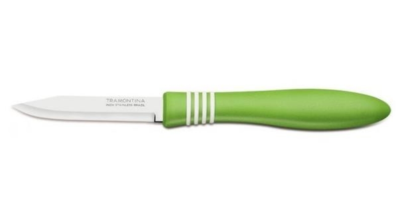 Нож для овощей Tramontina Cor&Cor 76 мм зел. Руч  23461/223