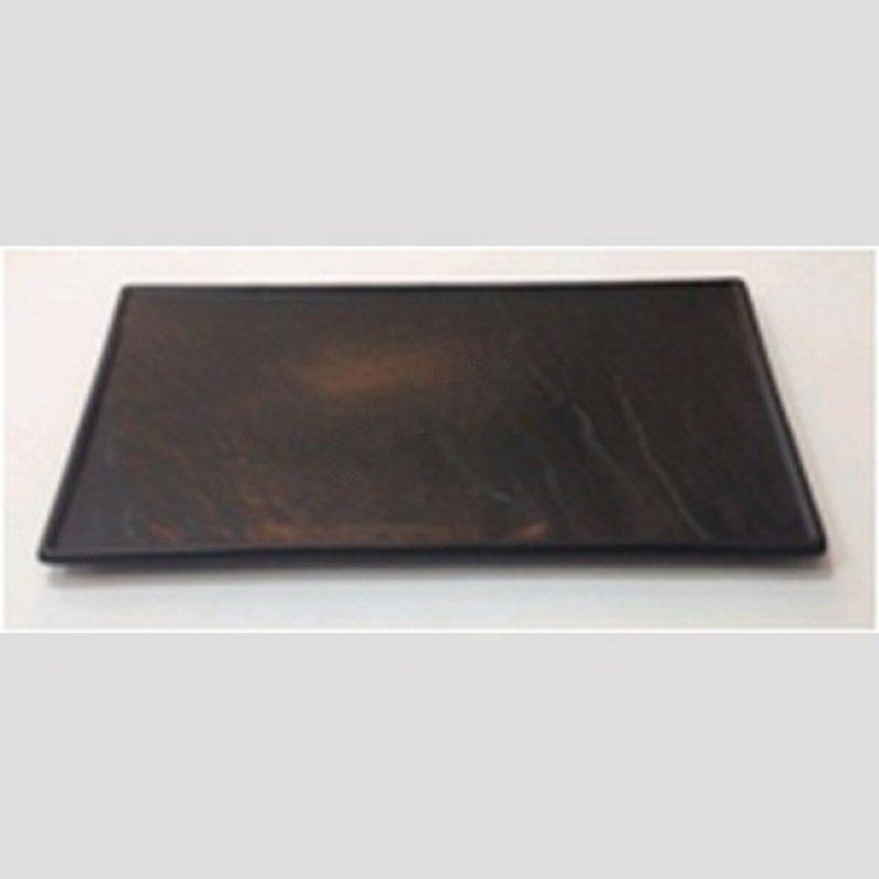 Тарелка прямоугольная 34х19,5 см черная матовая F2856BK-14
