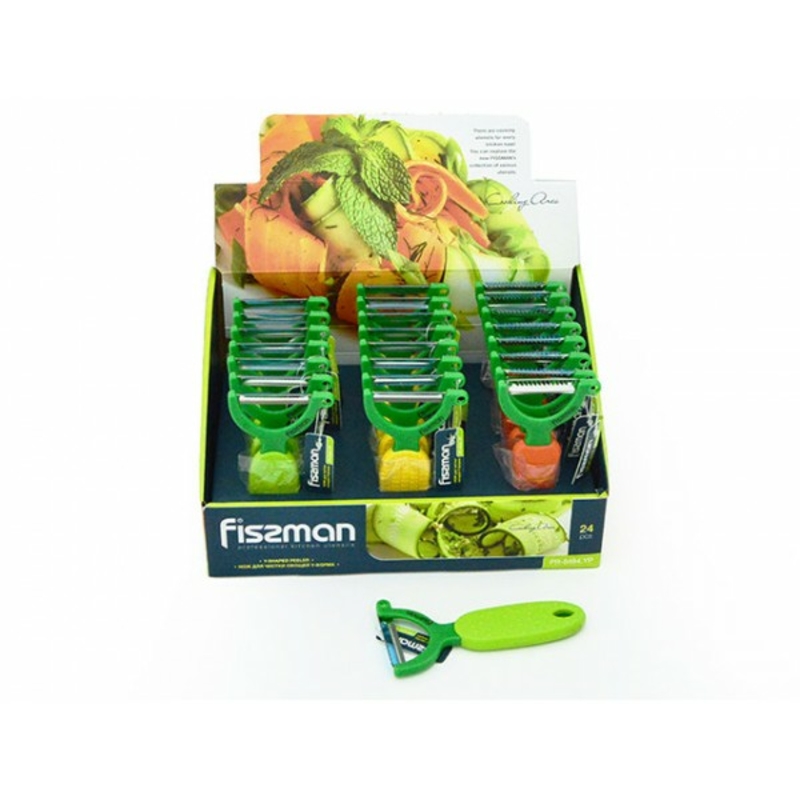 Нож для овощей Fissman Y-форма нерж. сталь разные цвета 8484 F, numer zdjęcia 3