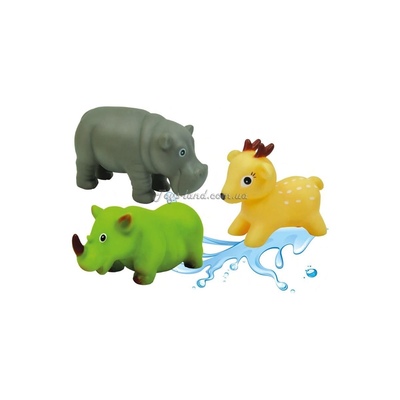 Животные-пищалки для ванной Африка (3 шт.), BeBeLino, фото №2