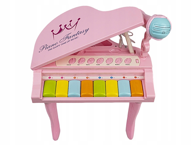 Детское музыкальное пианино на ножках с микрофоном, MP3 (HY675-E), фото №3