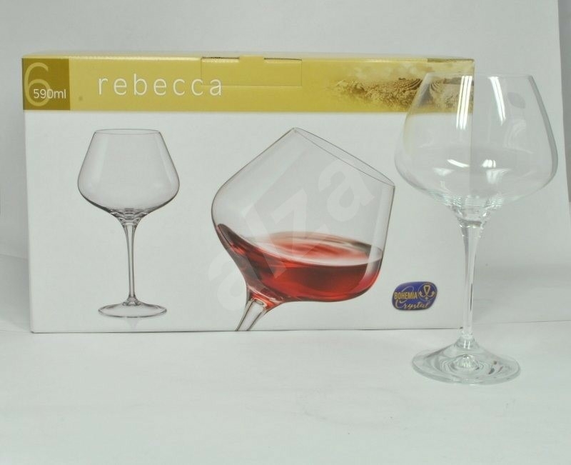 Набор бокалов для вина Bohemia Rebecca 590 мл 6 пр b40797, numer zdjęcia 3