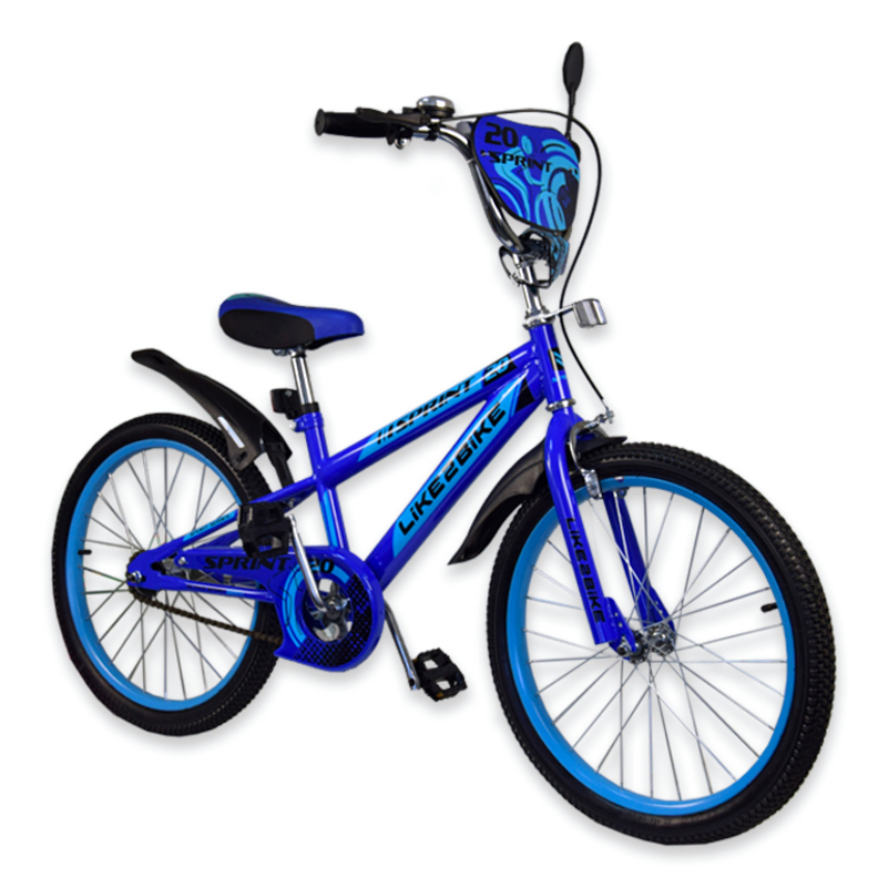 Велосипед детский 2-х колёсный 20&quot; 192035  Like2bike Sprint, синий, без тренировочных колёс, фото №2