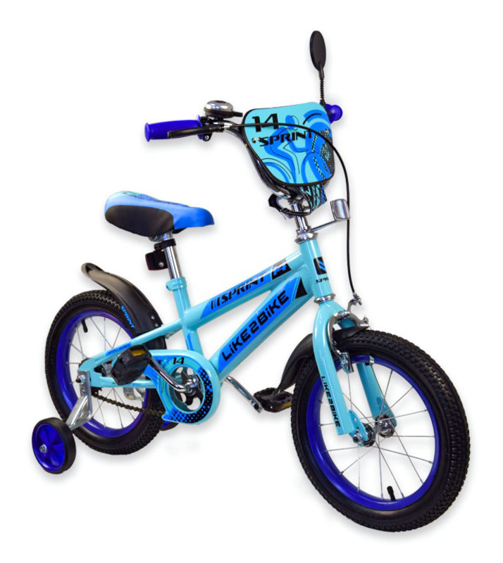 Rower dziecięcy 2-x koła 16" 191634 Like2bike Sprint, niebieski, numer zdjęcia 2