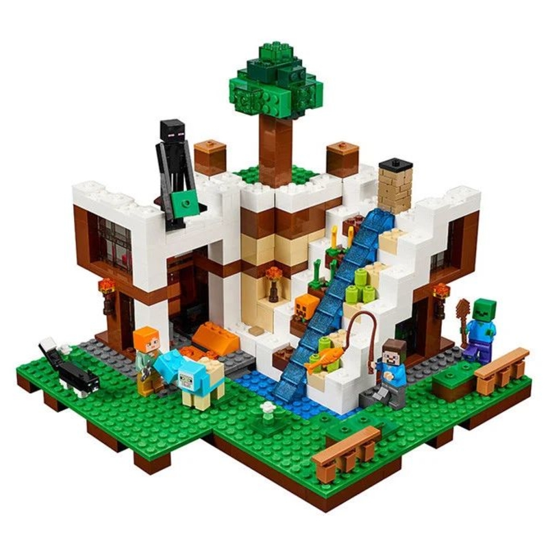 Конструктор База на водопаде 729 деталей Minecraft Decool 829 (аналог Lego Майнкрафт 21134), photo number 7