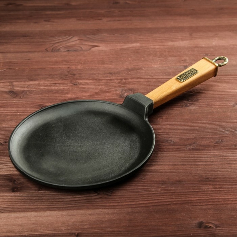 Сковорода блинная чугунная Brizoll Классик 22 см, numer zdjęcia 2