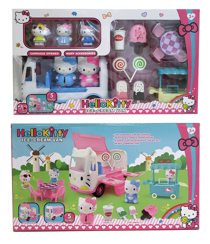 Игровой набор Hello Kitty фургон с мороженным, 5 фигурок в наборе RPC (2018C), фото №2