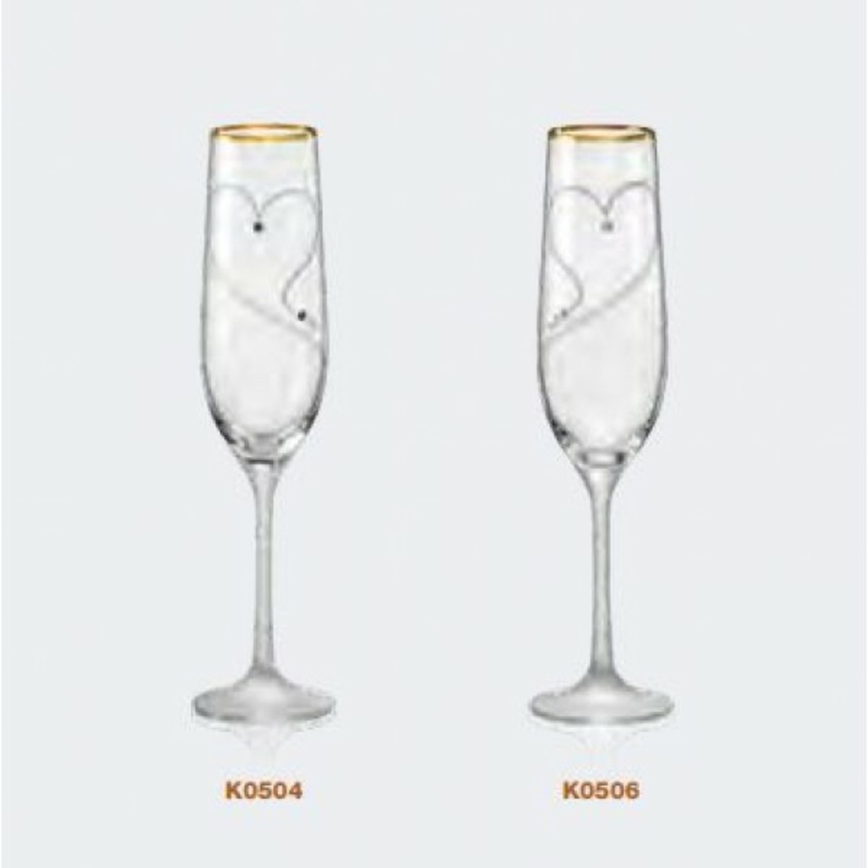 Набор бокалов для шампанского Bohemia Angela 190 мл 2 пр  b40600-K0504/K0506, фото №3
