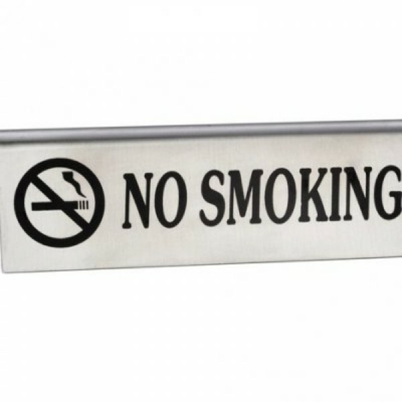 Табличка NO SMOKING Не Курить чёрный текст (шт) Империя Посуды EMP_9170