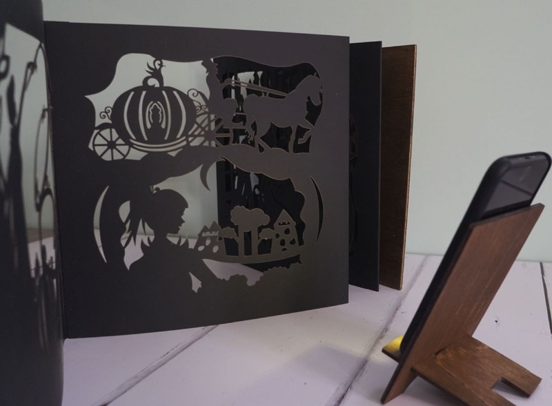 Волшебная подарочная Книга Театр теней сказка Золушка ShadowDelight, фото №3