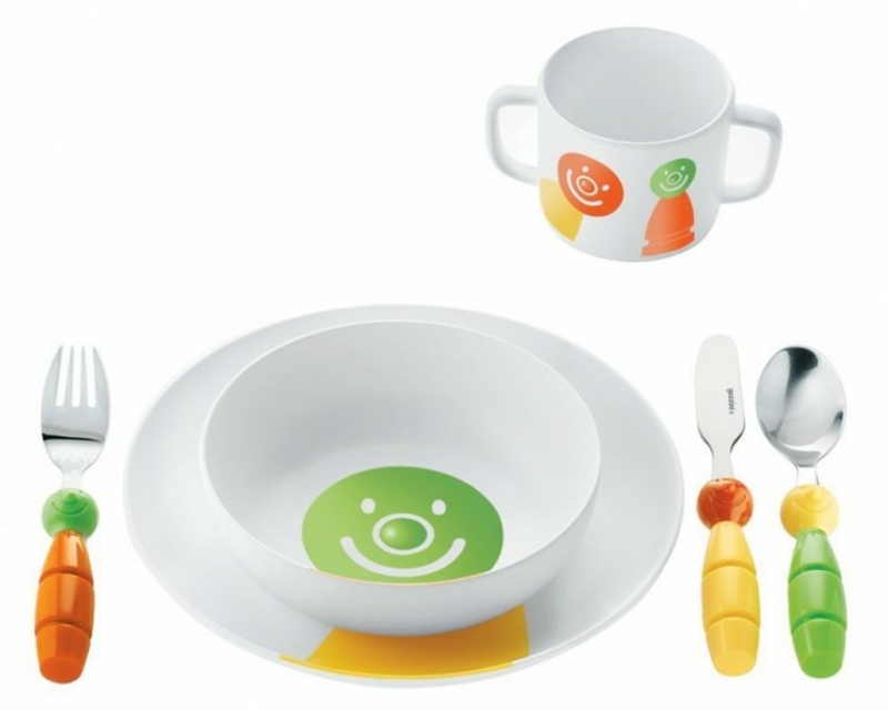Набор детский: столовая, суповая тарелка, столовые приборы, кружка 07500152 GUZZINI BV