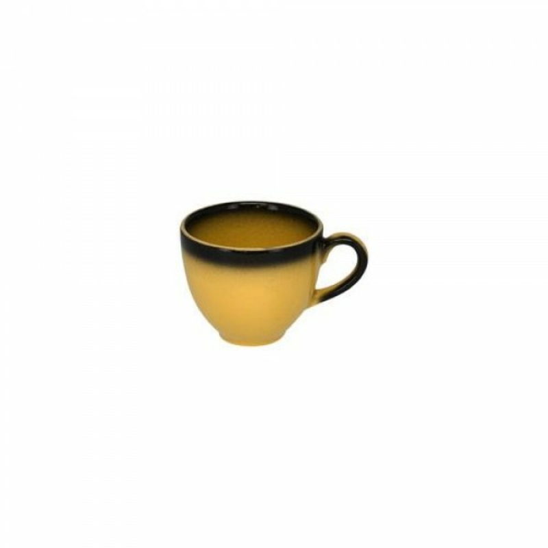 Чашка для кофе, 200 мл, желтая с черным ободком, Lea, RAK Porcelain RAK Porcelain PRO33295