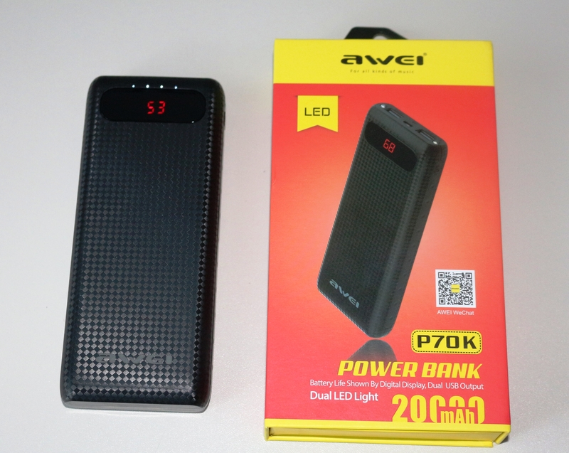 Power Bank AWEI P70K 10000mA, photo number 2