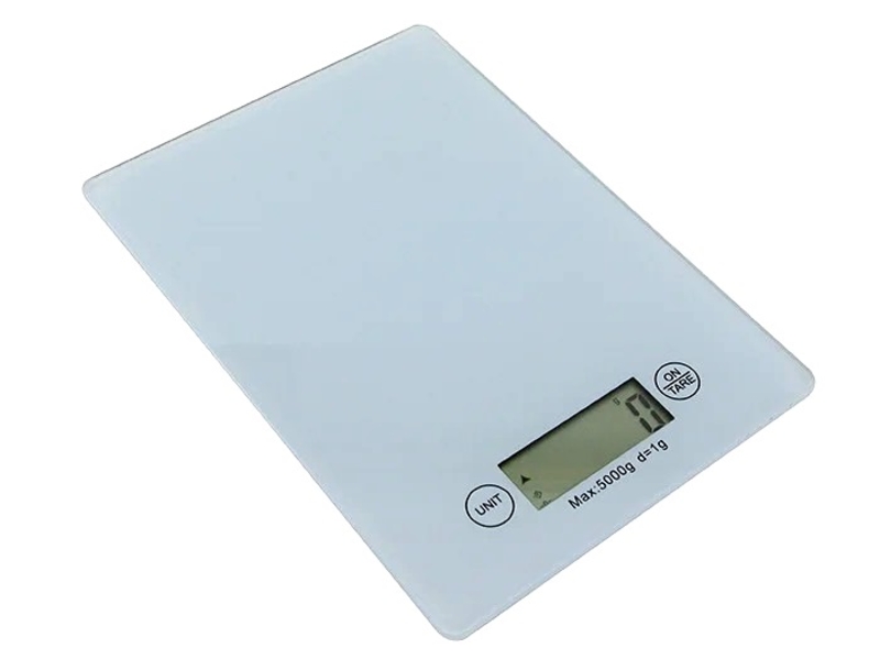 Электронные стеклянные сенсорные кухонные весы на 5 кг с батарейками, фото №2