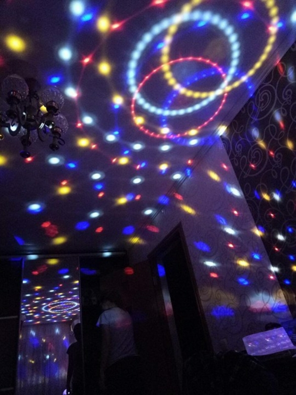 Диско шар лампа. Светодиодный диско шар LED MAGIC BALL LIGHT с MP3, USB, numer zdjęcia 3