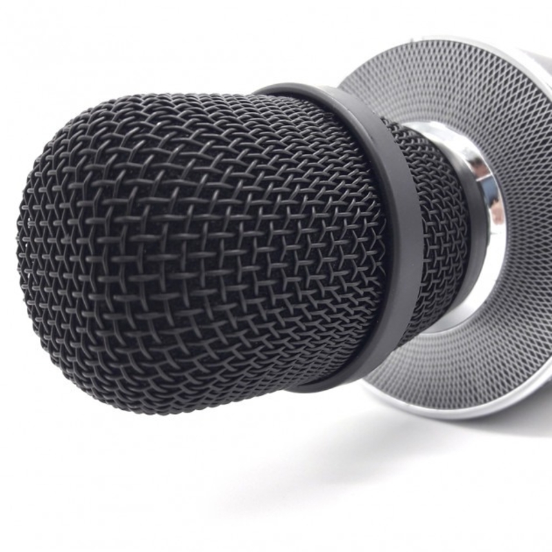 Микрофон Karaoke YS-66, FM-радио, USB, TF, AUX, с подсветкой 2 в 1, фото №9