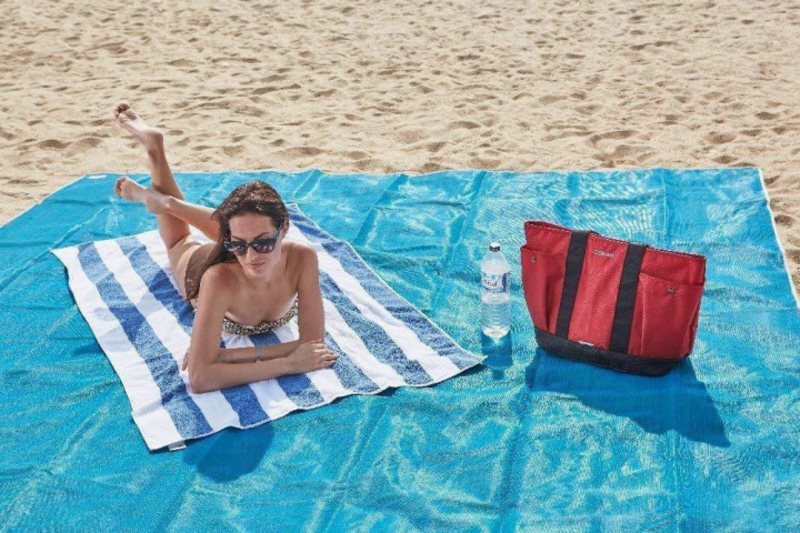 Пляжная подстилка Антипесок Sand Free на пляж, фото №4