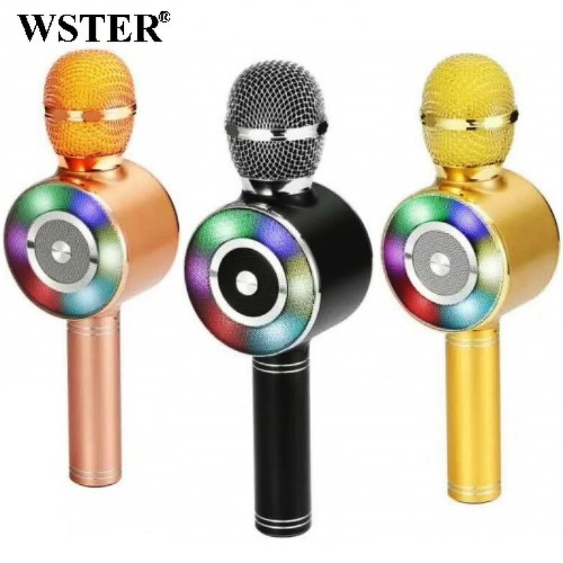 Беспроводной микрофон для караоке Wster WS-669 со светомузыкой, фото №2